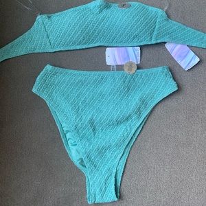 NWT Super cute, sea green, Forever 21 tini bikini